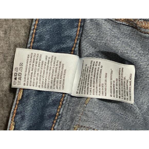 American Eagle High-Rise Festival Mini Skirt Denim with Front Pockets Size 8 Y2K - Picture 6 of 8